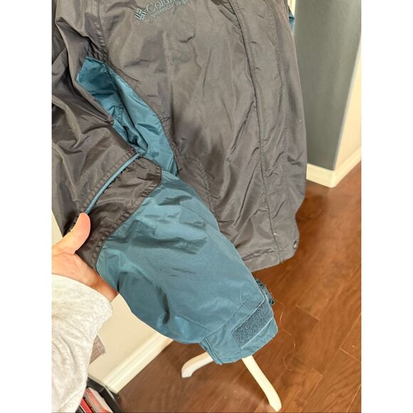 Vintage 90’s Columbia Bugaboo Ski SnowJacket Women’s M Two-Tone Teal Black - Picture 5 of 8